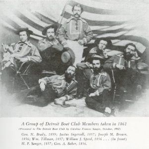 A group of Detroit Boat Club Members taken in 1861.